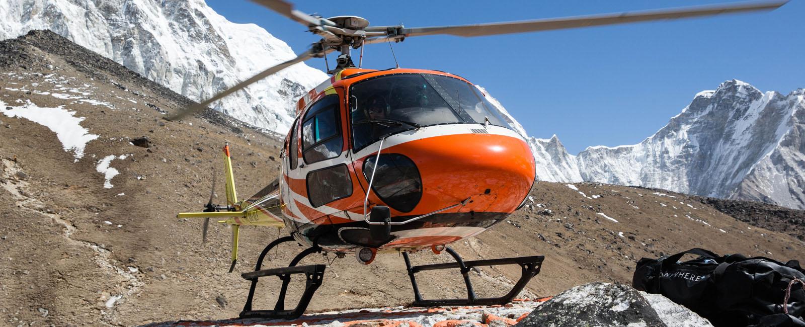 Everest base camp trek return by helicopter